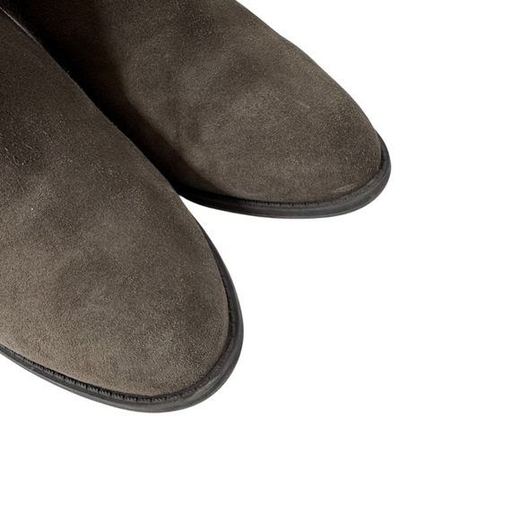 Vionic Waterproof Madeline Greige Suede Ankle Boot Bootie with Tassel Size 11 - Picture 3 of 13